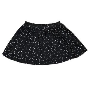 NWT LC Lauren Conrad Date Night Printed Flirty Skirt Arrow Hearts Print Large